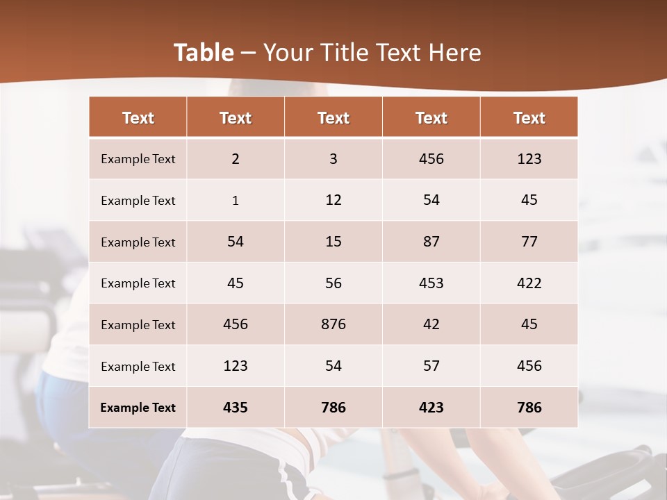 Vitality Smiling Human PowerPoint Template