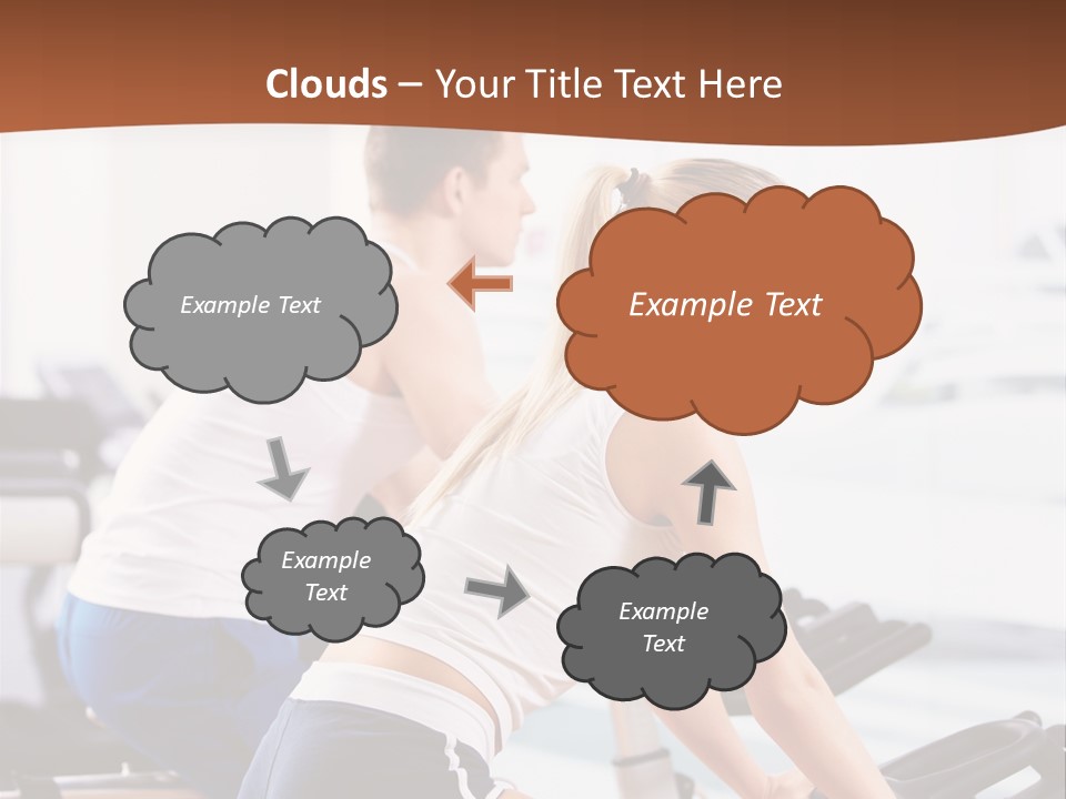 Vitality Smiling Human PowerPoint Template
