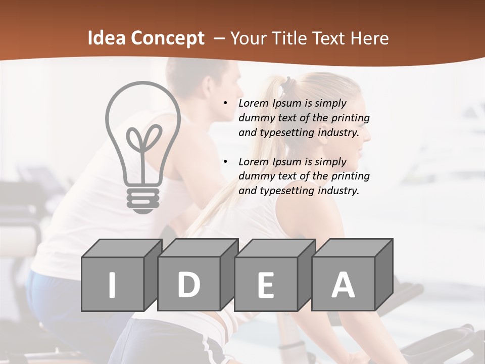 Vitality Smiling Human PowerPoint Template