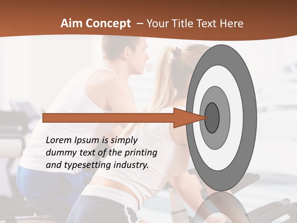 Vitality Smiling Human PowerPoint Template