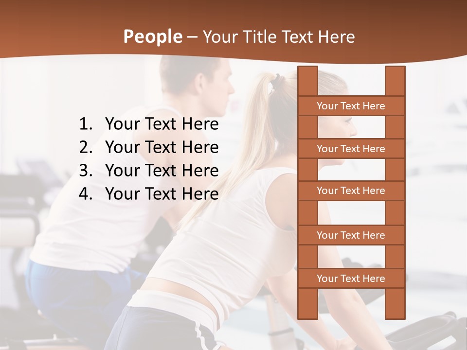 Vitality Smiling Human PowerPoint Template