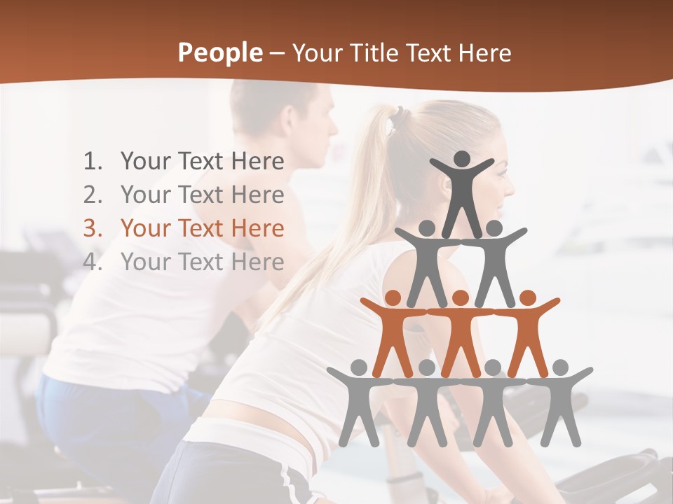 Vitality Smiling Human PowerPoint Template