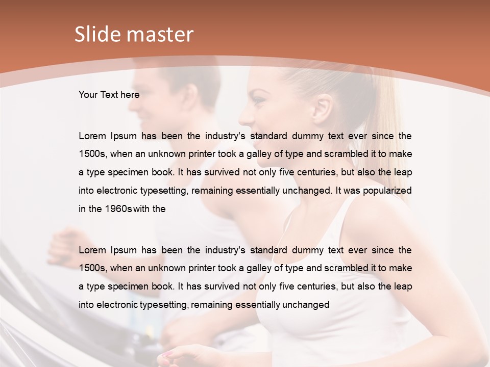 Human Athlete Exercise PowerPoint Template