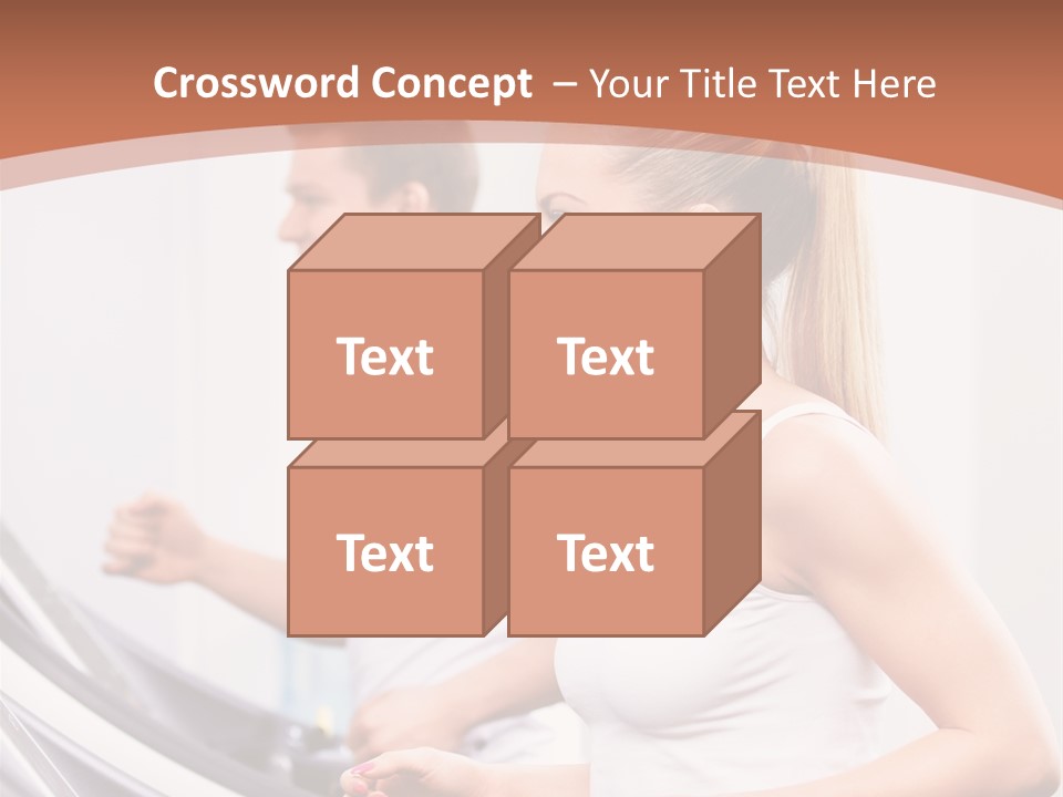 Human Athlete Exercise PowerPoint Template
