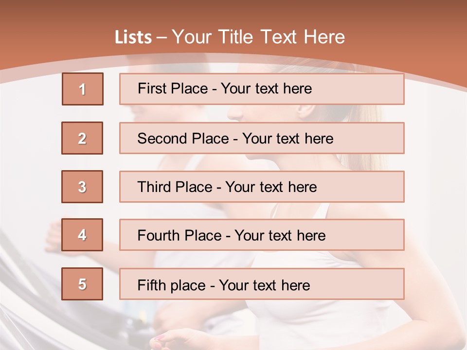 Human Athlete Exercise PowerPoint Template