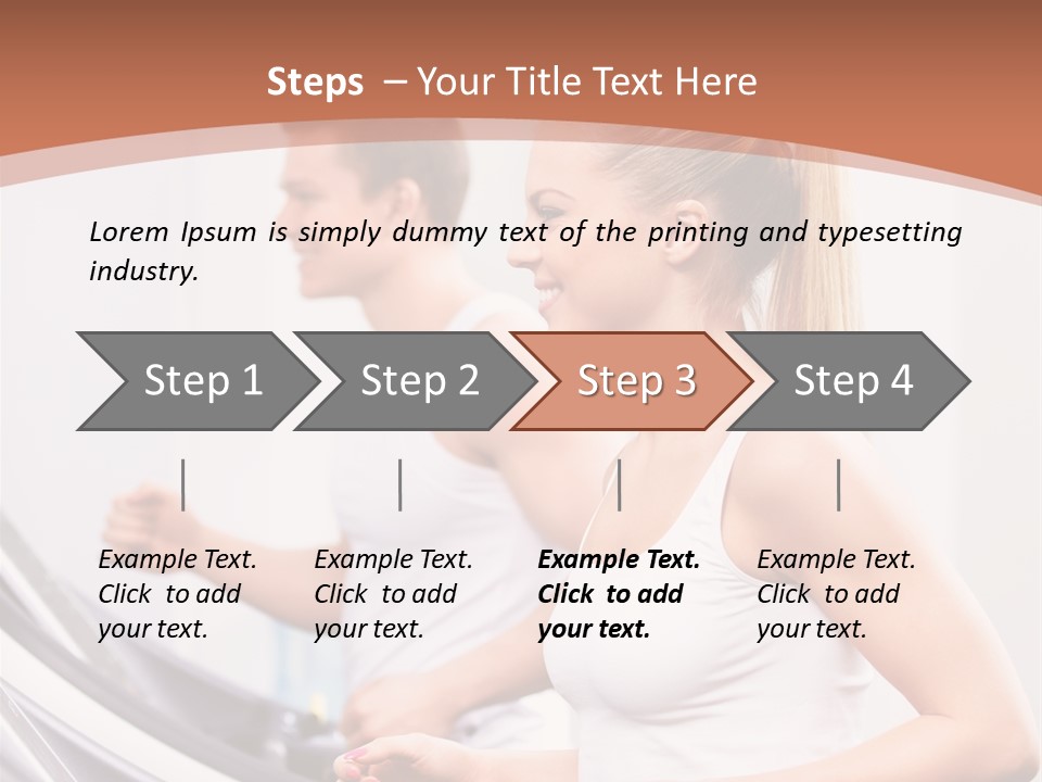 Human Athlete Exercise PowerPoint Template