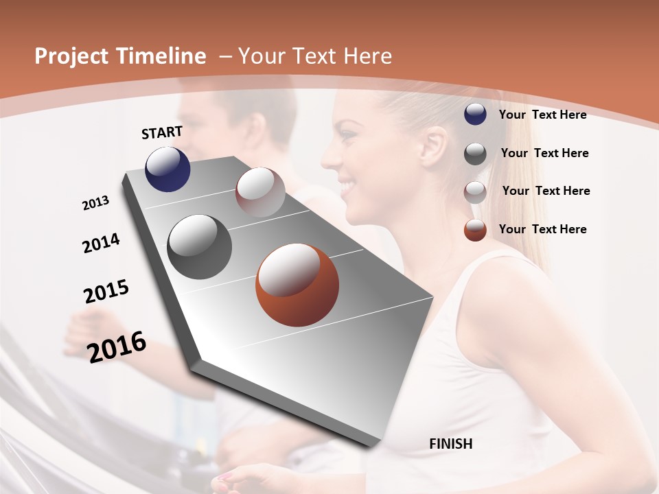 Human Athlete Exercise PowerPoint Template