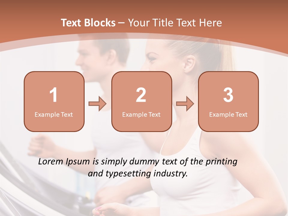 Human Athlete Exercise PowerPoint Template