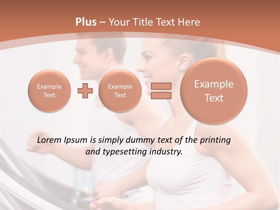 Human Athlete Exercise PowerPoint Template