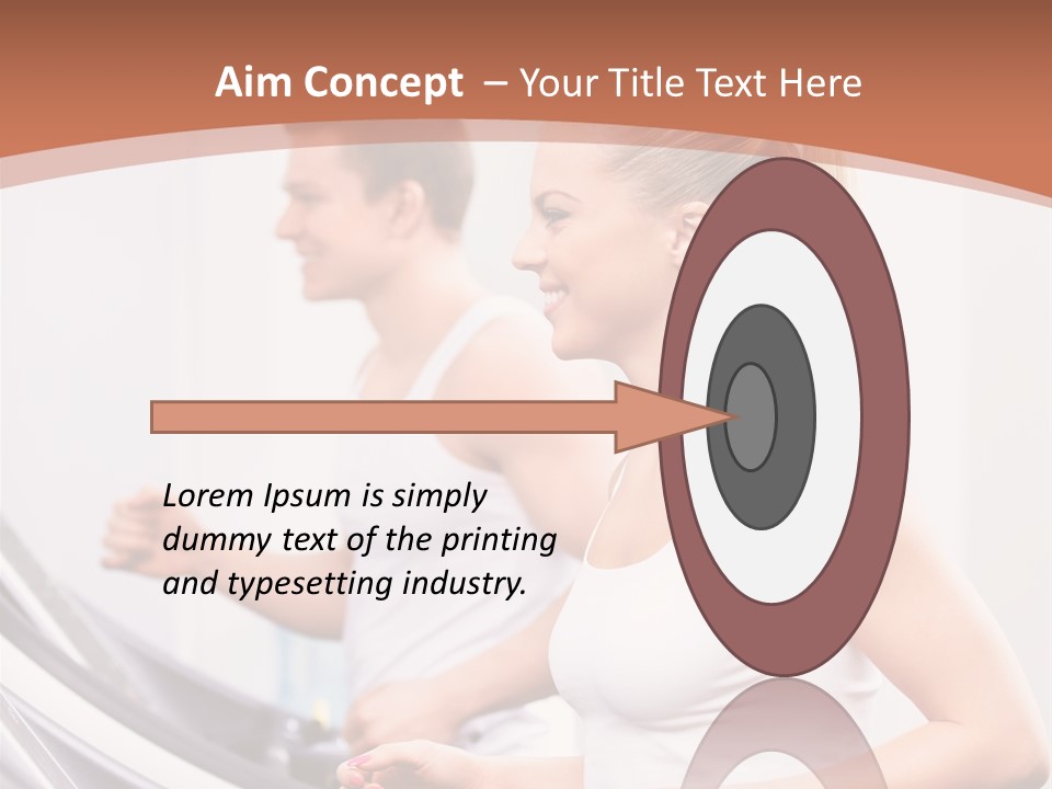 Human Athlete Exercise PowerPoint Template