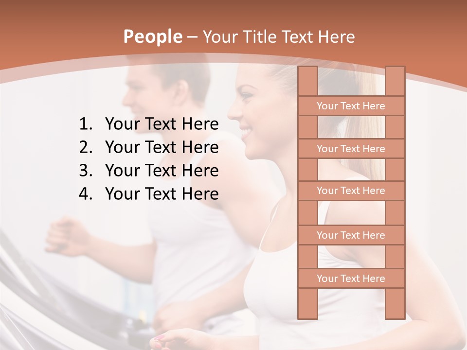 Human Athlete Exercise PowerPoint Template