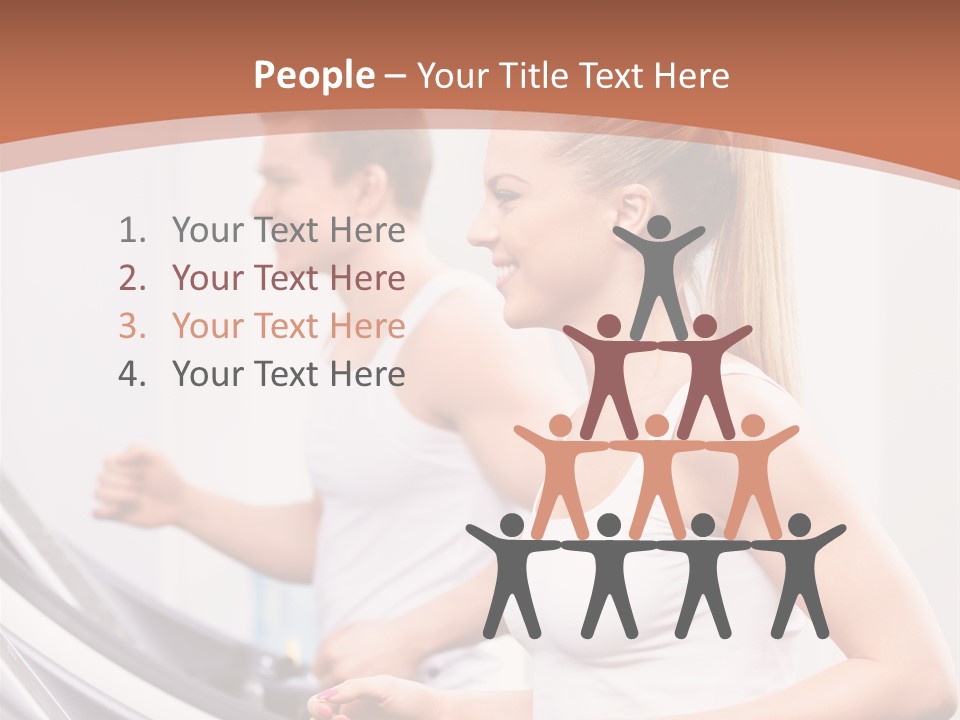 Human Athlete Exercise PowerPoint Template