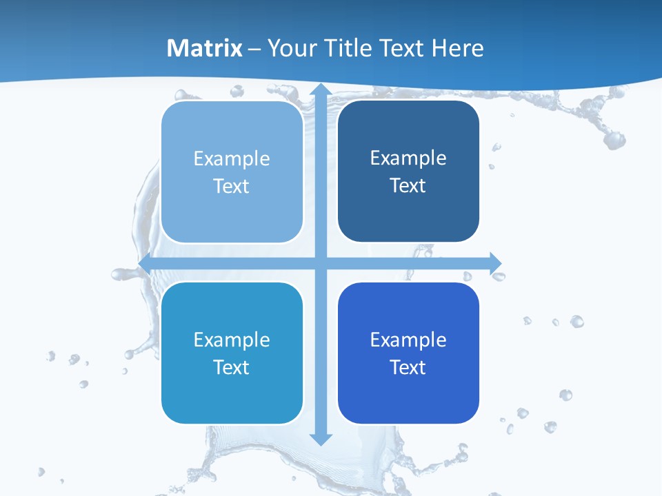 Wave Alcohol Blue PowerPoint Template