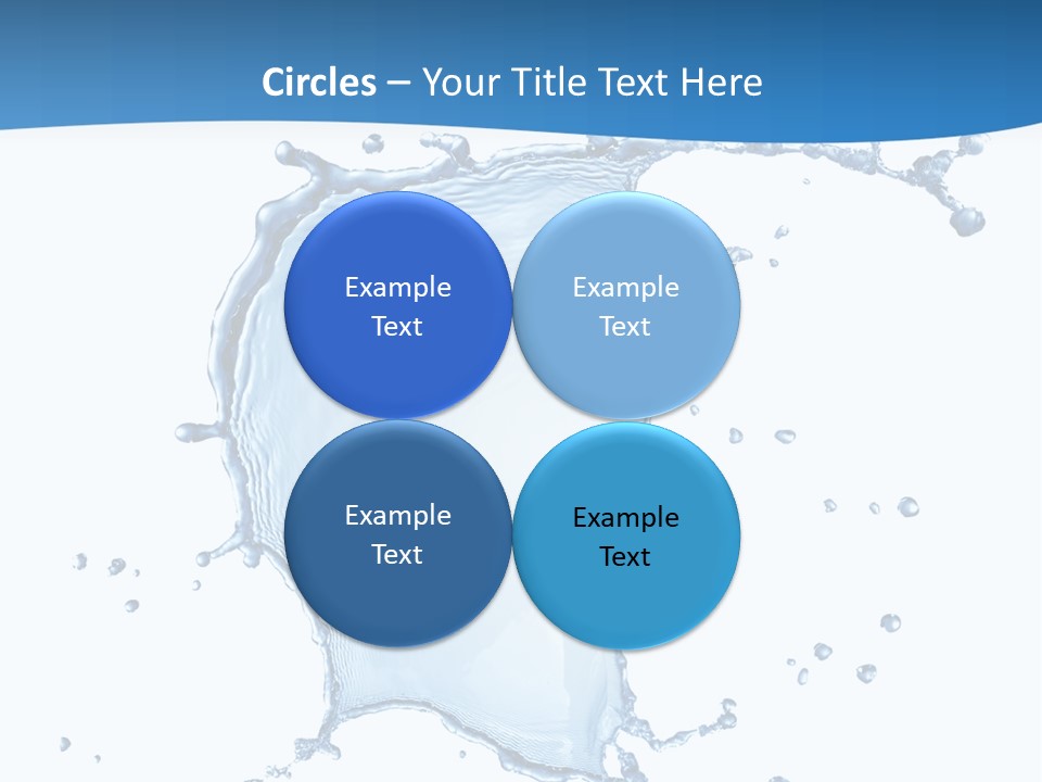 Wave Alcohol Blue PowerPoint Template