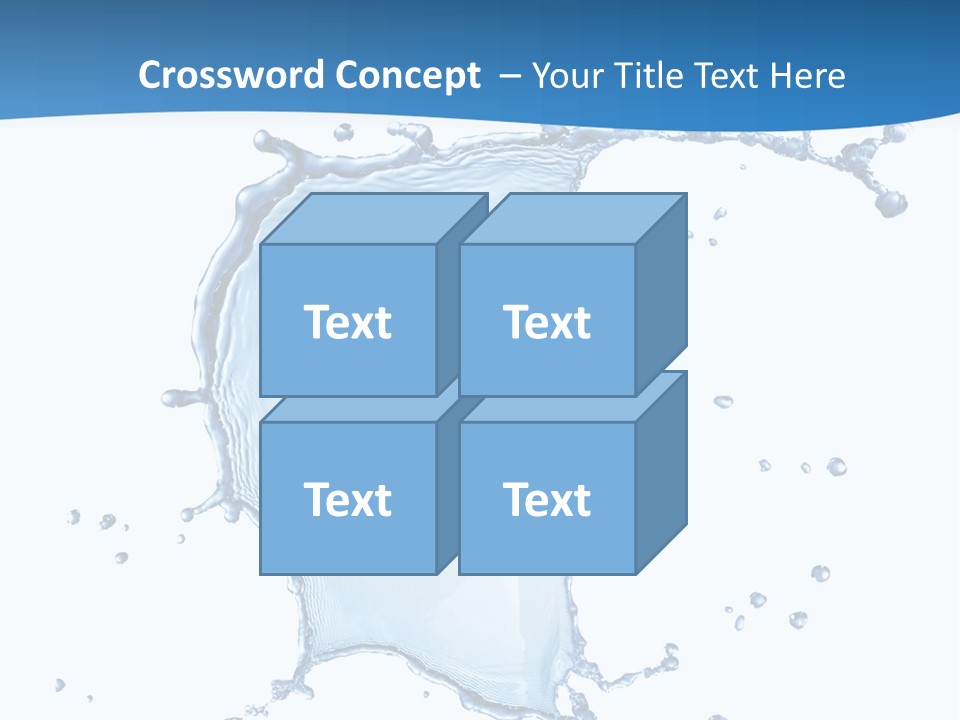 Wave Alcohol Blue PowerPoint Template