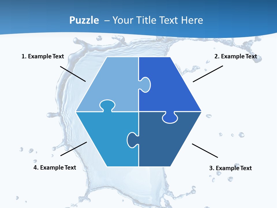 Wave Alcohol Blue PowerPoint Template