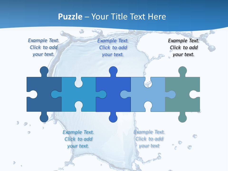 Wave Alcohol Blue PowerPoint Template