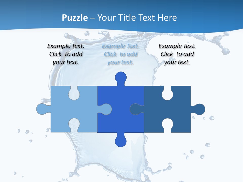 Wave Alcohol Blue PowerPoint Template