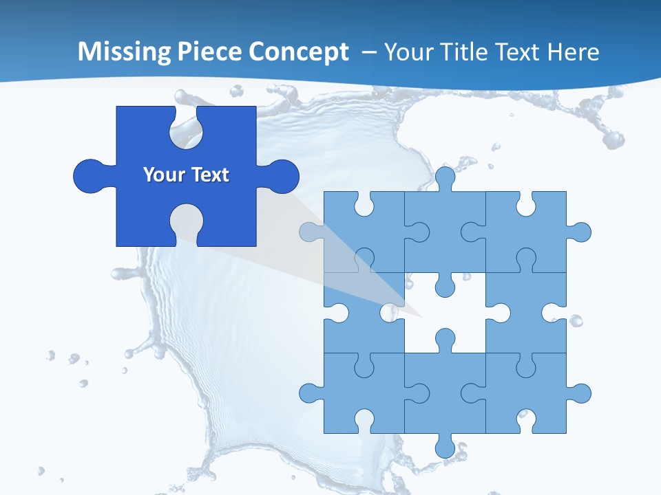 Wave Alcohol Blue PowerPoint Template