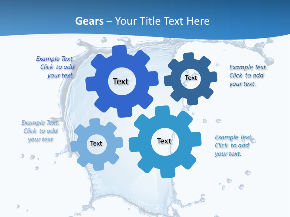 Wave Alcohol Blue PowerPoint Template