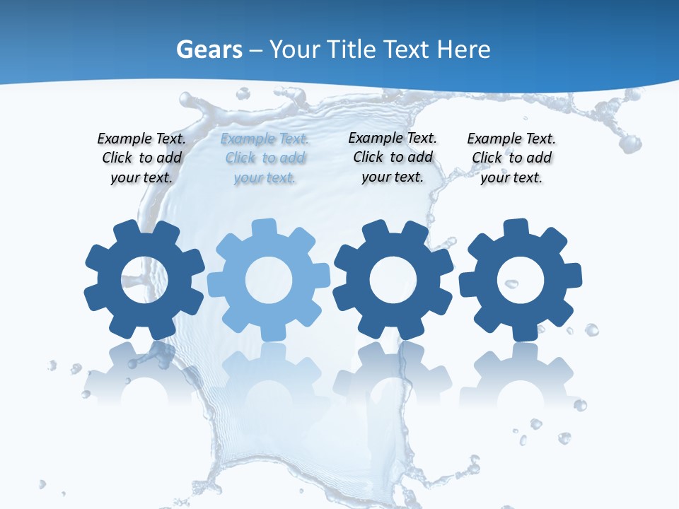 Wave Alcohol Blue PowerPoint Template