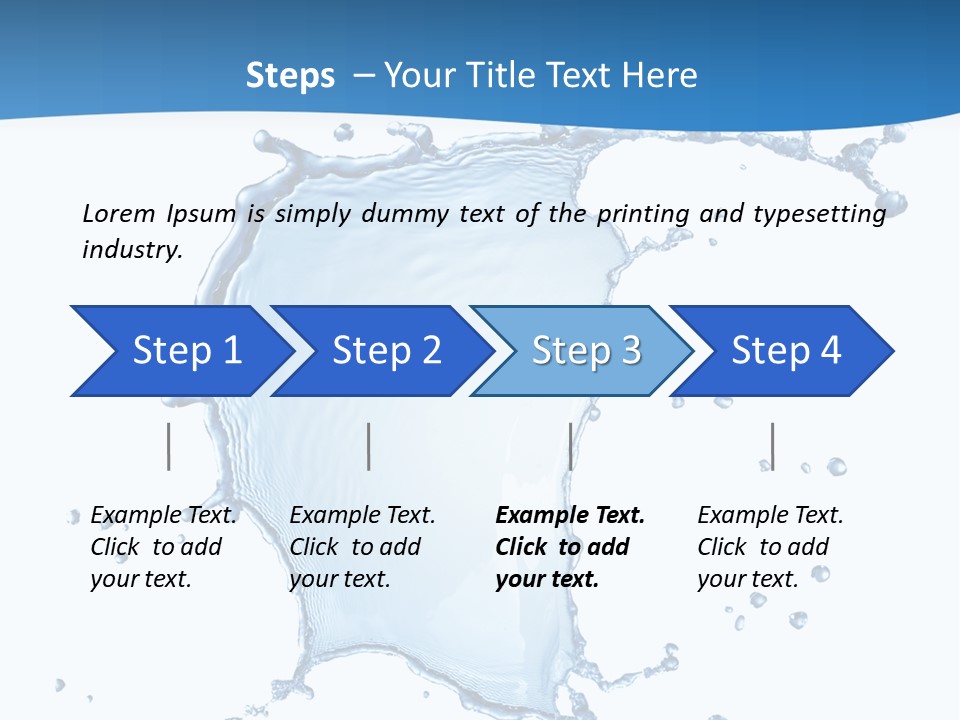 Wave Alcohol Blue PowerPoint Template