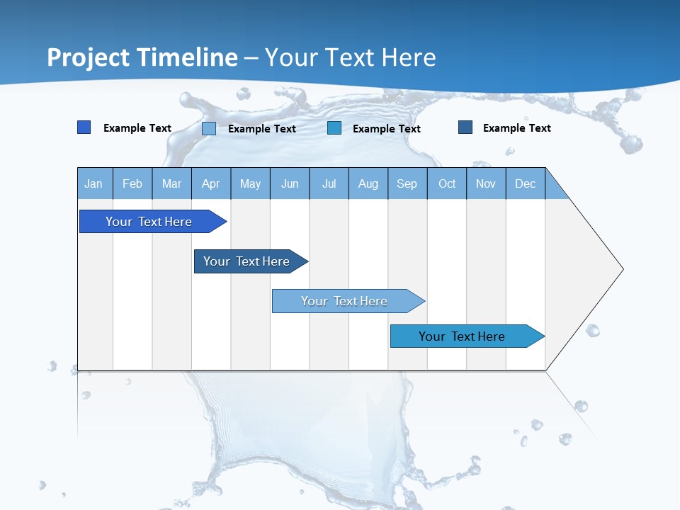 Wave Alcohol Blue PowerPoint Template