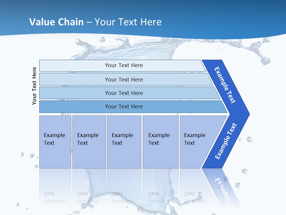 Wave Alcohol Blue PowerPoint Template