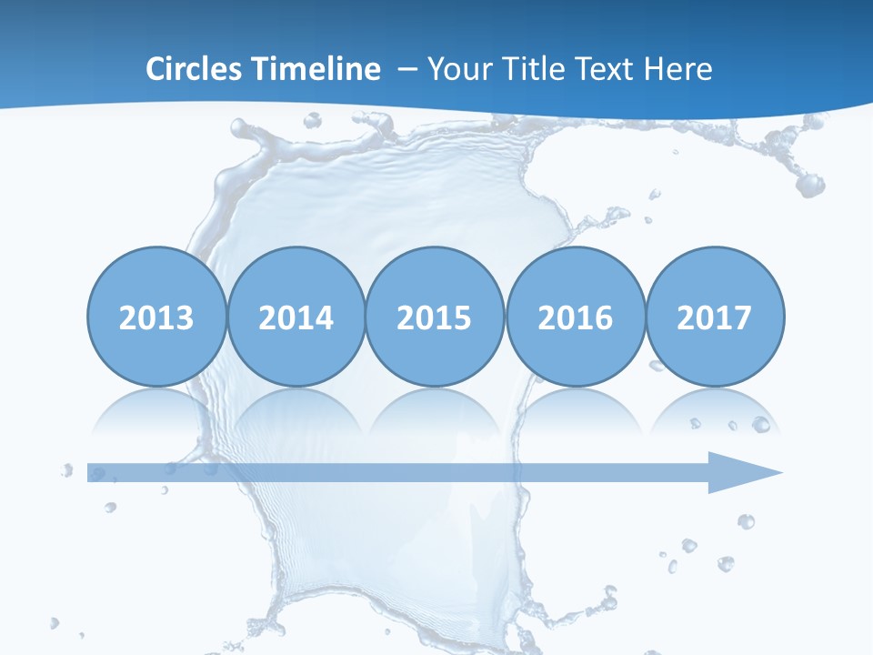 Wave Alcohol Blue PowerPoint Template