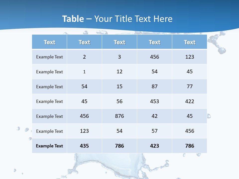 Wave Alcohol Blue PowerPoint Template