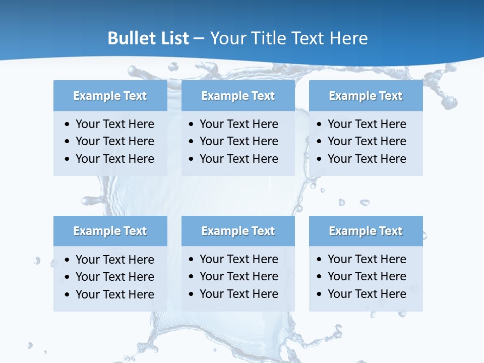 Wave Alcohol Blue PowerPoint Template