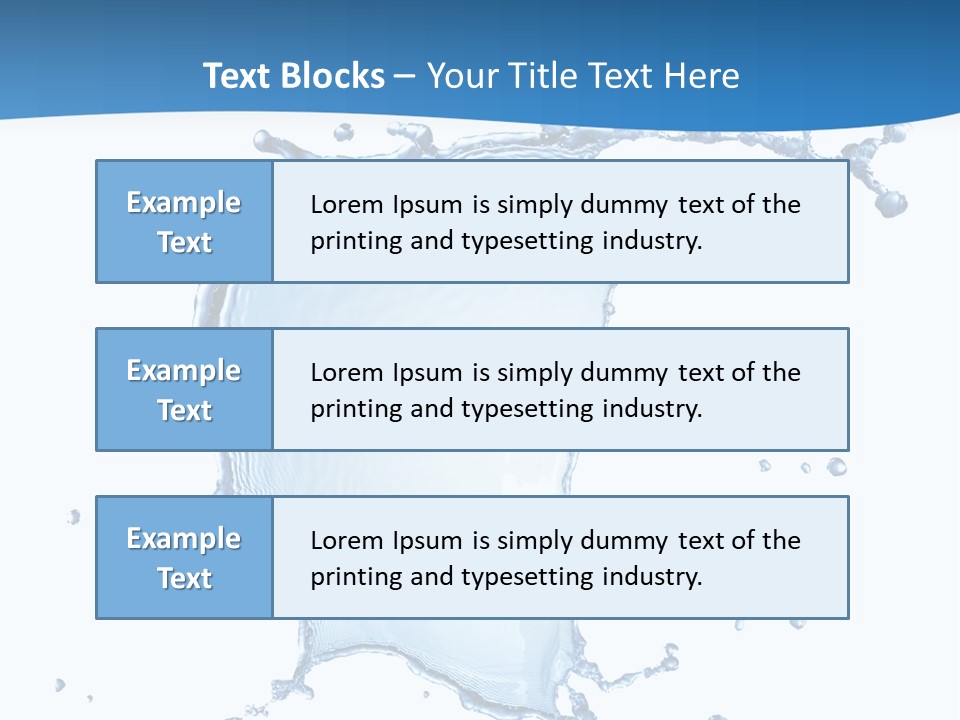 Wave Alcohol Blue PowerPoint Template