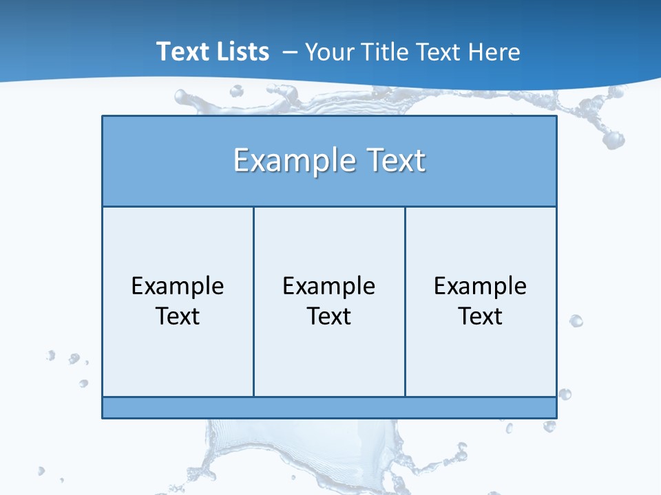 Wave Alcohol Blue PowerPoint Template