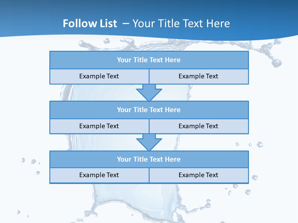 Wave Alcohol Blue PowerPoint Template