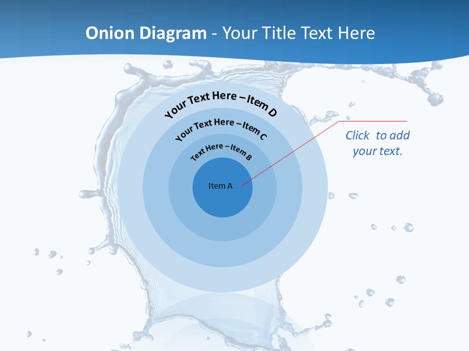 Wave Alcohol Blue PowerPoint Template