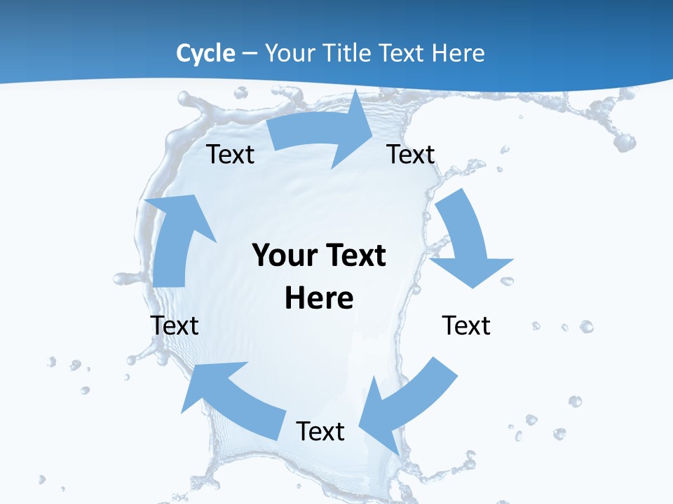 Wave Alcohol Blue PowerPoint Template