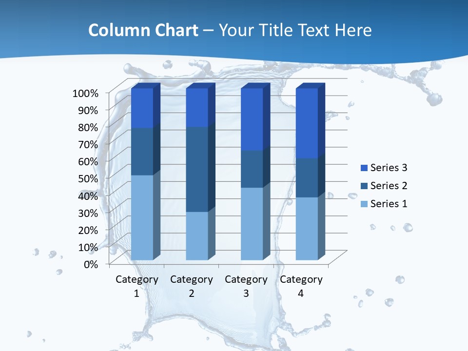 Wave Alcohol Blue PowerPoint Template