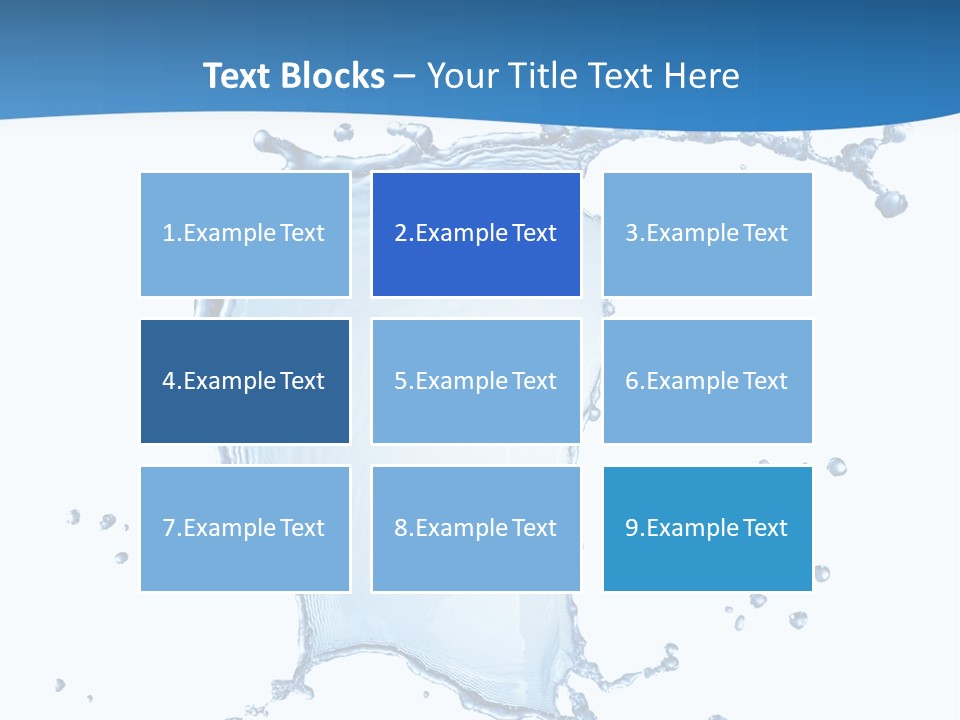 Wave Alcohol Blue PowerPoint Template