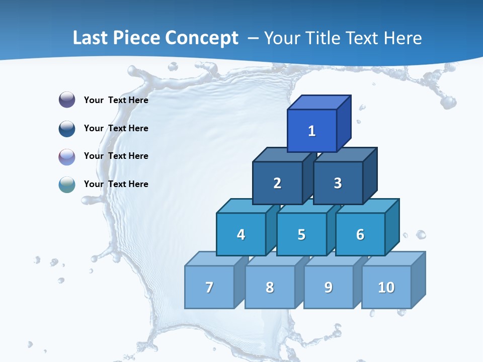 Wave Alcohol Blue PowerPoint Template