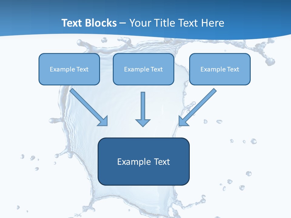 Wave Alcohol Blue PowerPoint Template