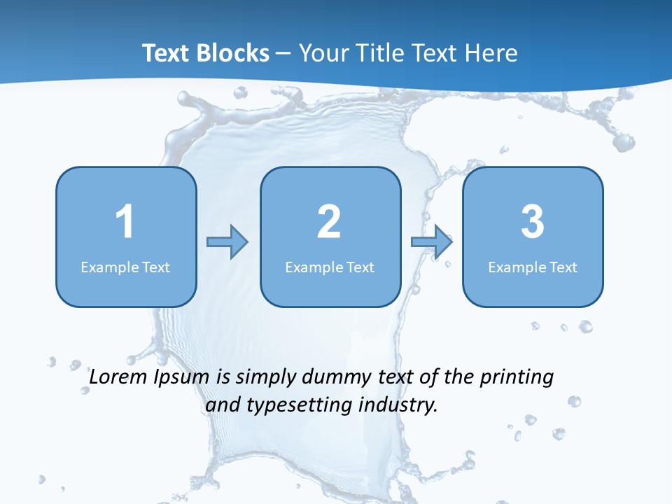Wave Alcohol Blue PowerPoint Template