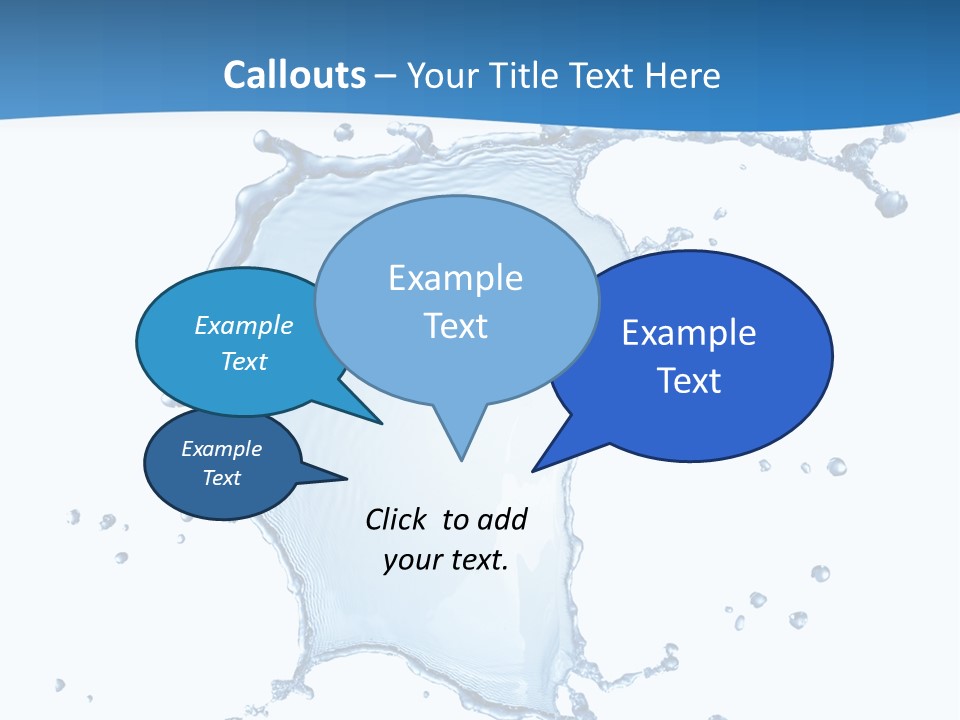 Wave Alcohol Blue PowerPoint Template