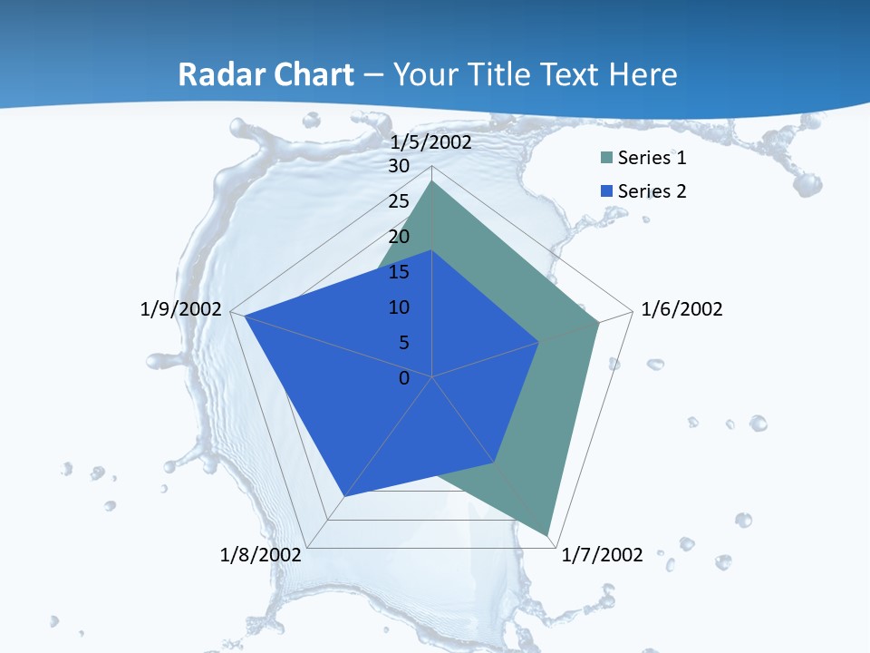 Wave Alcohol Blue PowerPoint Template