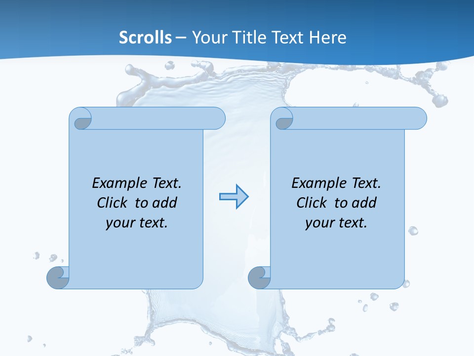 Wave Alcohol Blue PowerPoint Template