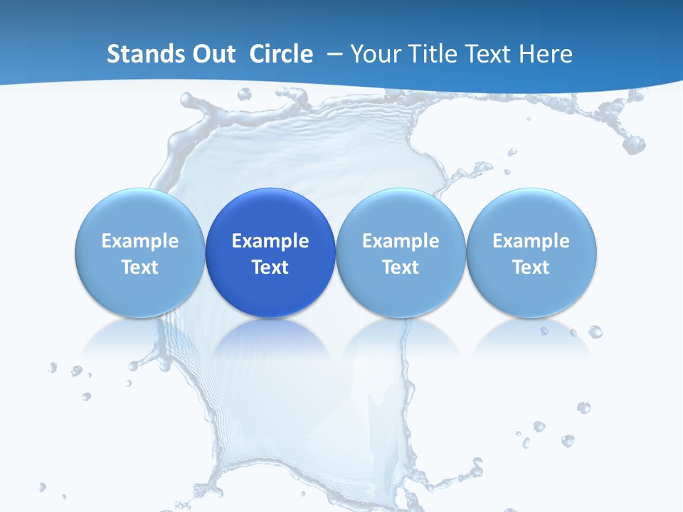 Wave Alcohol Blue PowerPoint Template