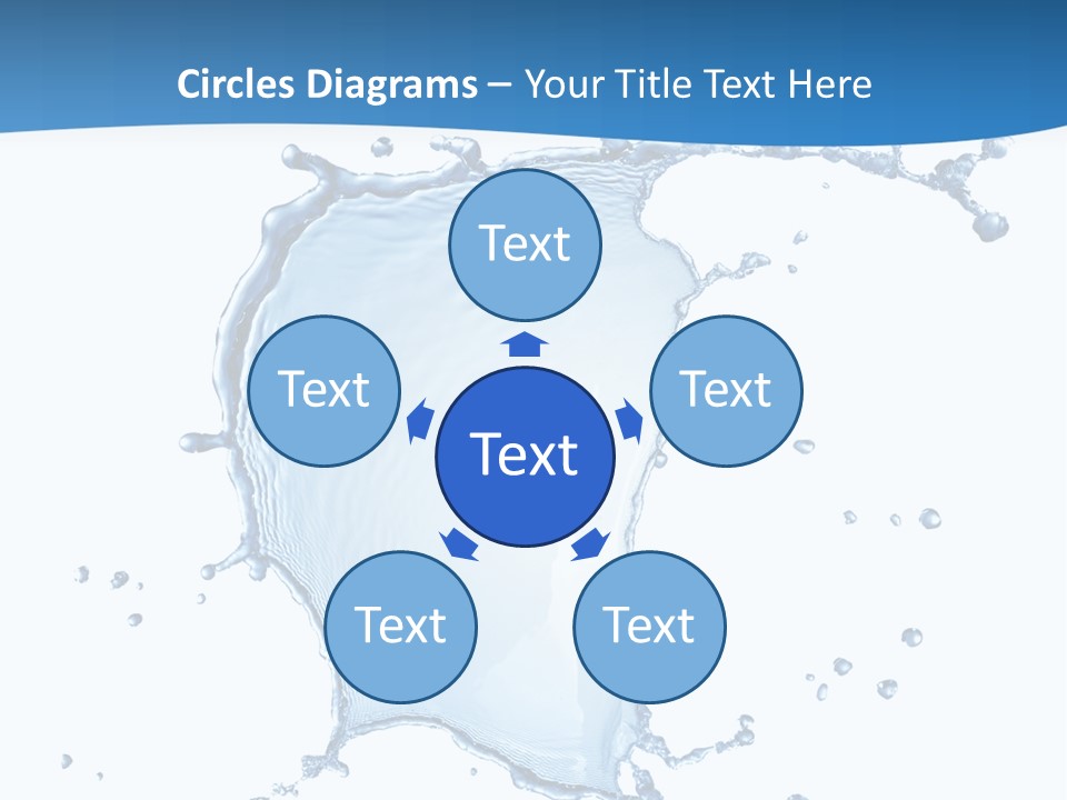 Wave Alcohol Blue PowerPoint Template