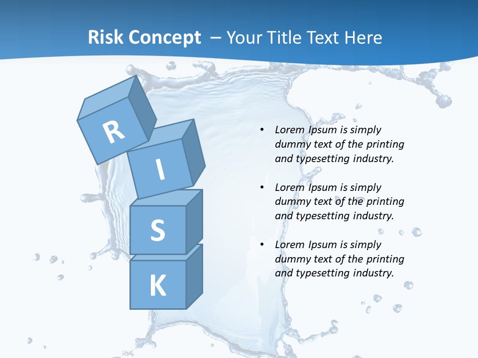 Wave Alcohol Blue PowerPoint Template