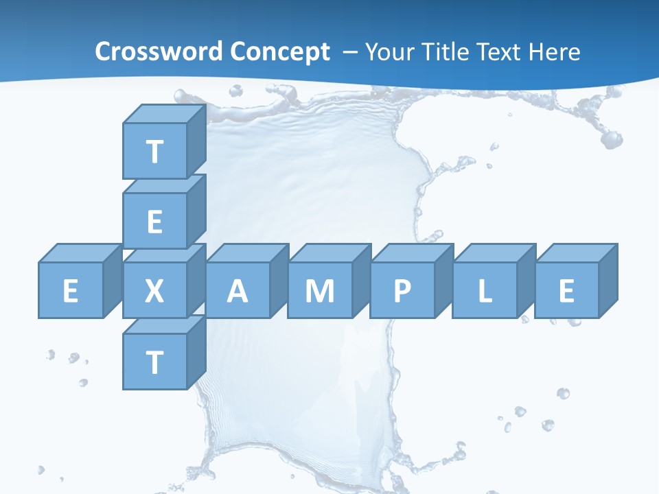 Wave Alcohol Blue PowerPoint Template