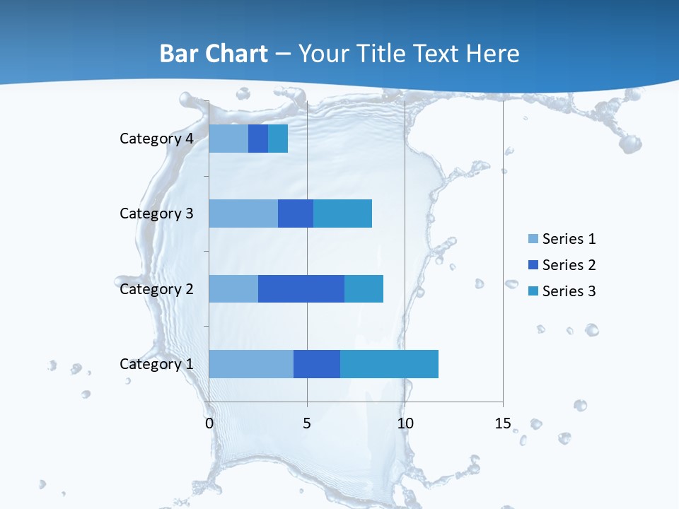 Wave Alcohol Blue PowerPoint Template