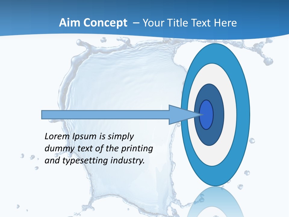 Wave Alcohol Blue PowerPoint Template